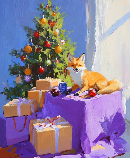 Foxie and a Christmas Tree
