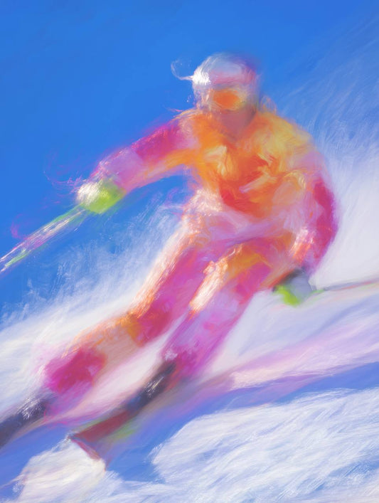 Skier: Lady in Pink