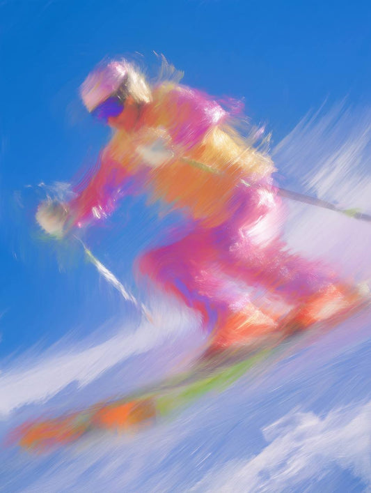 Skier: Lady in Pink